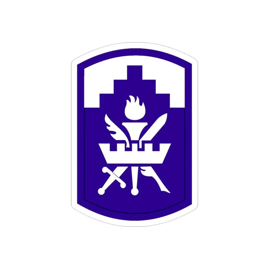 353 Civil Affairs Command (U.S. Army) REVERSE PRINT Transparent Die-Cut STICKER - The Sticker Space