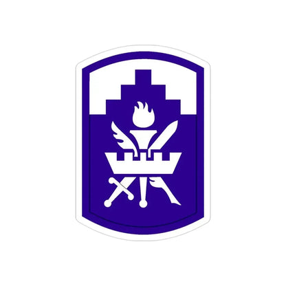 353 Civil Affairs Command (U.S. Army) REVERSE PRINT Transparent Die-Cut STICKER - The Sticker Space