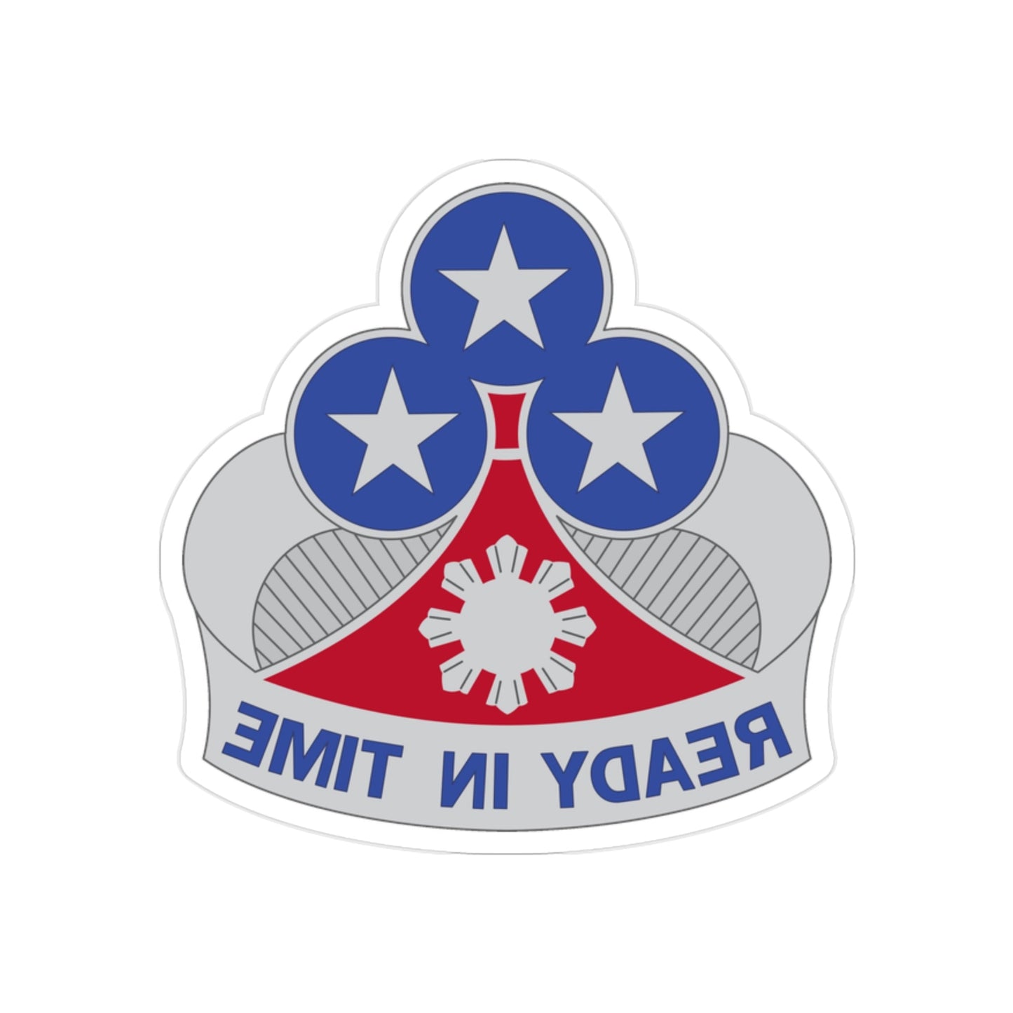 353 Engineer Group (U.S. Army) REVERSE PRINT Transparent STICKER-2" × 2"-The Sticker Space