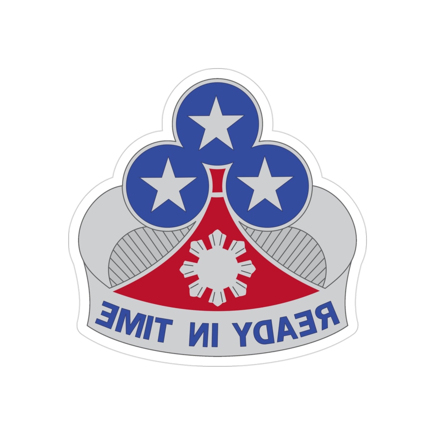 353 Engineer Group (U.S. Army) REVERSE PRINT Transparent STICKER-3" × 3"-The Sticker Space