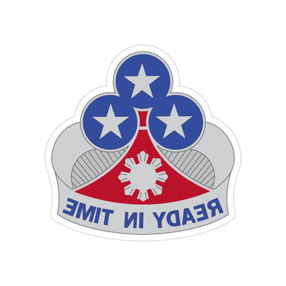 353 Engineer Group (U.S. Army) REVERSE PRINT Transparent STICKER-3" × 3"-The Sticker Space