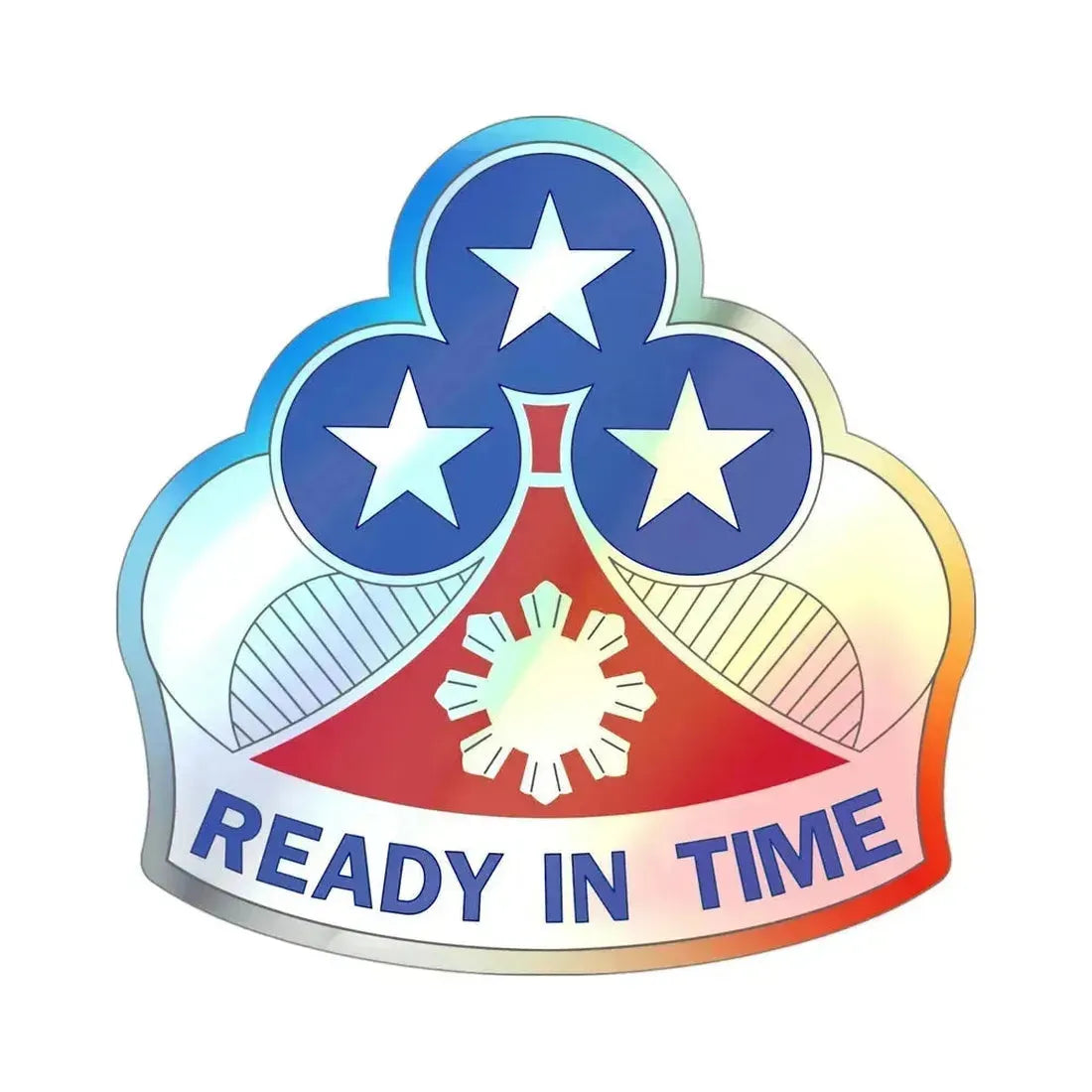 353 Engineer Group (U.S. Army) Holographic STICKER Die-Cut Vinyl Decal 4 Inch Holographic - The Sticker Space
