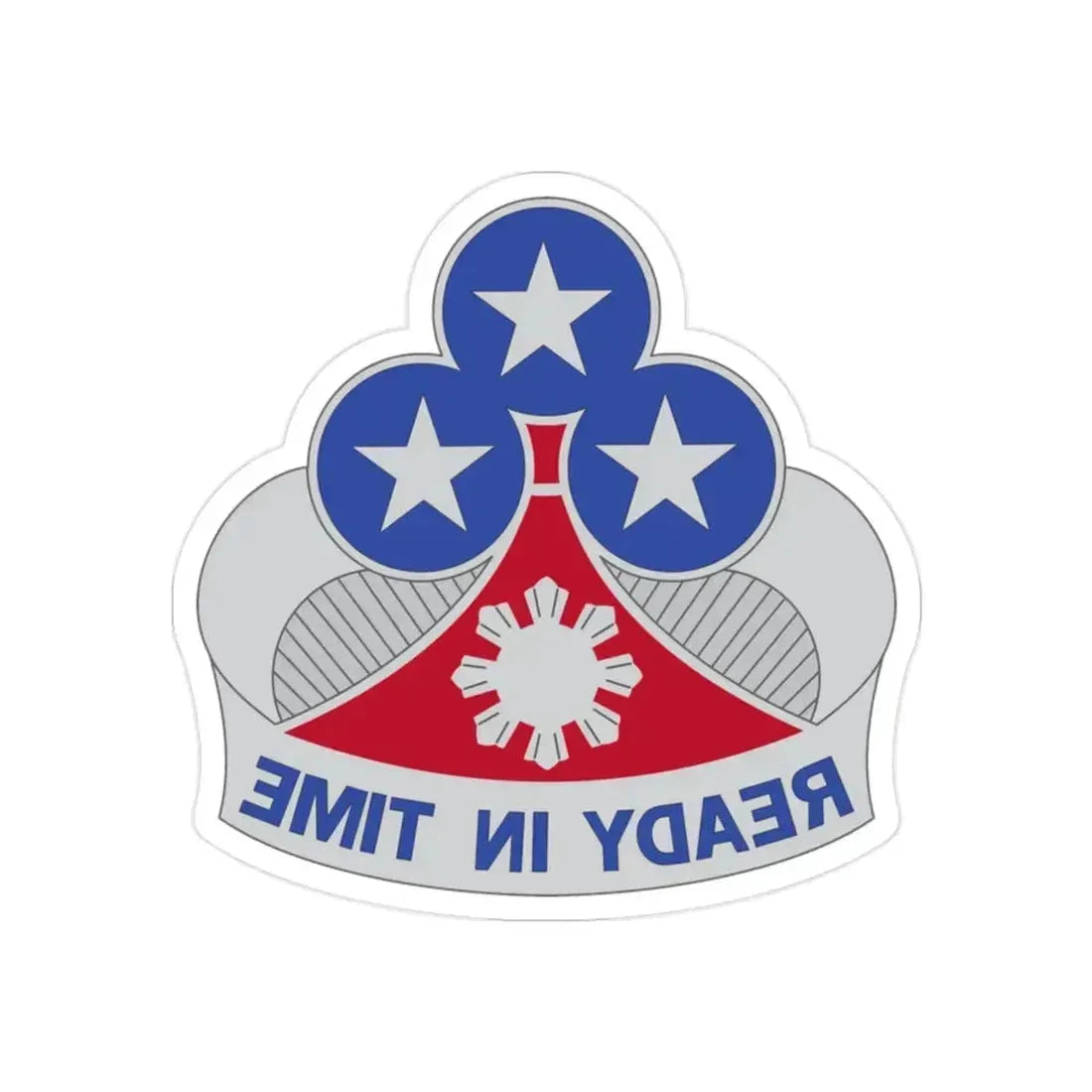 353 Engineer Group (U.S. Army) REVERSE PRINT Transparent Die-Cut STICKER 2 Inch Die-Cut Transparent - The Sticker Space