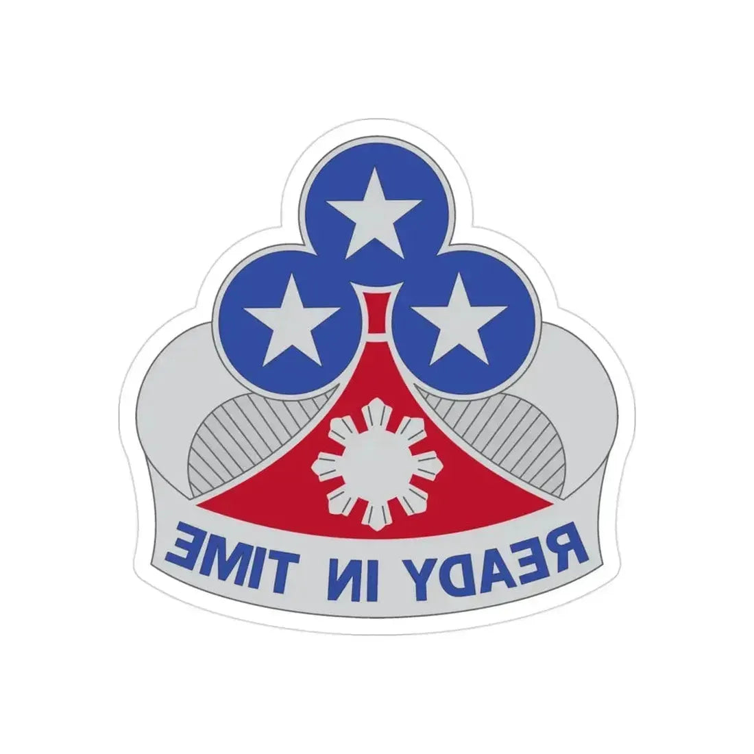 353 Engineer Group (U.S. Army) REVERSE PRINT Transparent Die-Cut STICKER 3 Inch Die-Cut Transparent - The Sticker Space