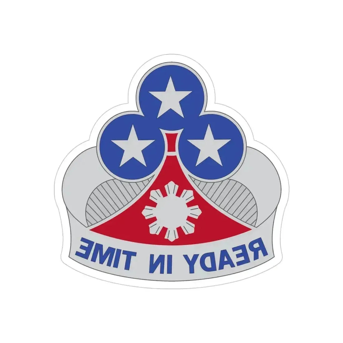353 Engineer Group (U.S. Army) REVERSE PRINT Transparent Die-Cut STICKER 4 Inch Die-Cut Transparent - The Sticker Space