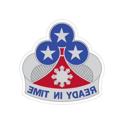 353 Engineer Group (U.S. Army) REVERSE PRINT Transparent Die-Cut STICKER 4 Inch Die-Cut Transparent - The Sticker Space