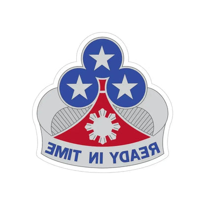 353 Engineer Group (U.S. Army) REVERSE PRINT Transparent Die-Cut STICKER 5 Inch Die-Cut Transparent - The Sticker Space