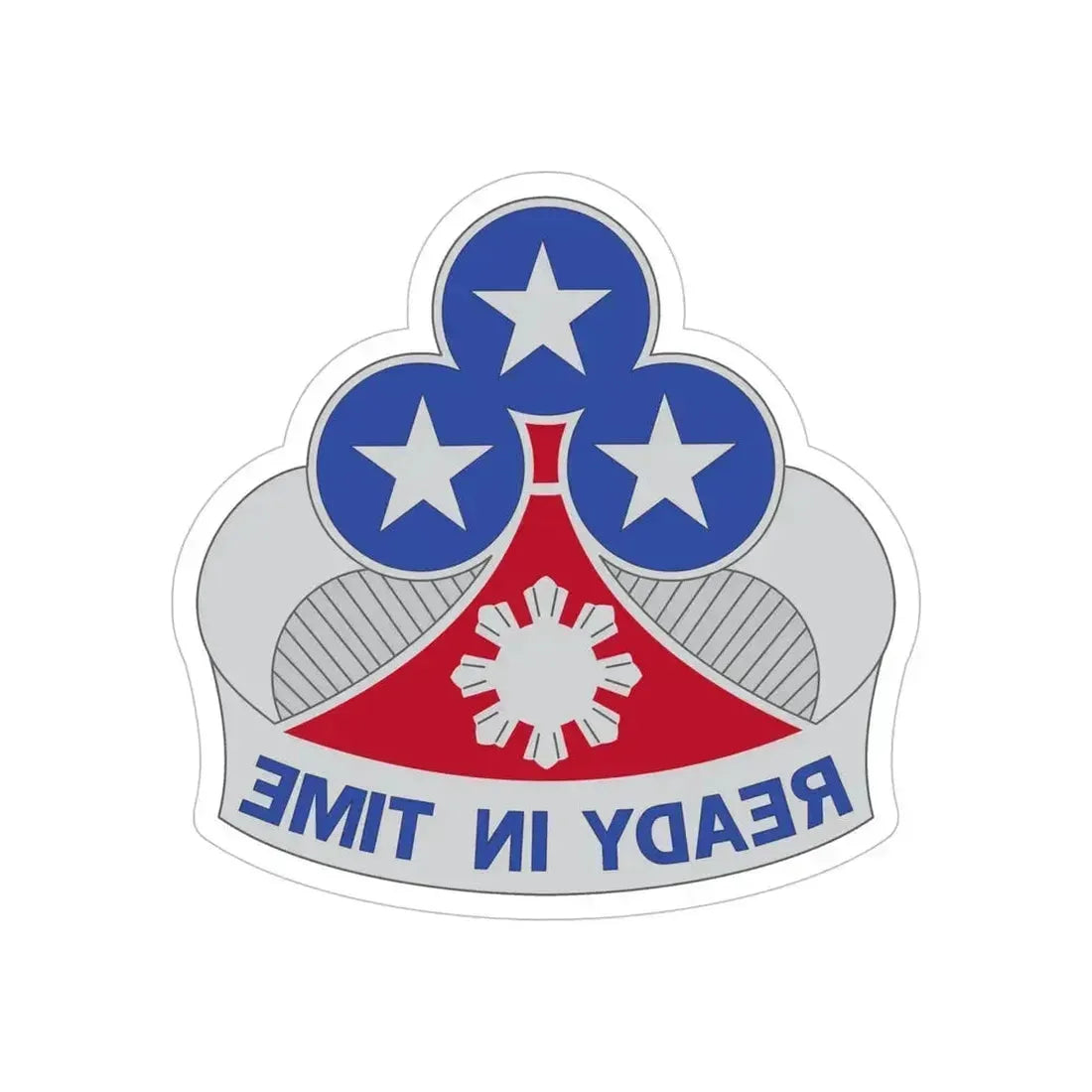 353 Engineer Group (U.S. Army) REVERSE PRINT Transparent Die-Cut STICKER 6 Inch Die-Cut Transparent - The Sticker Space