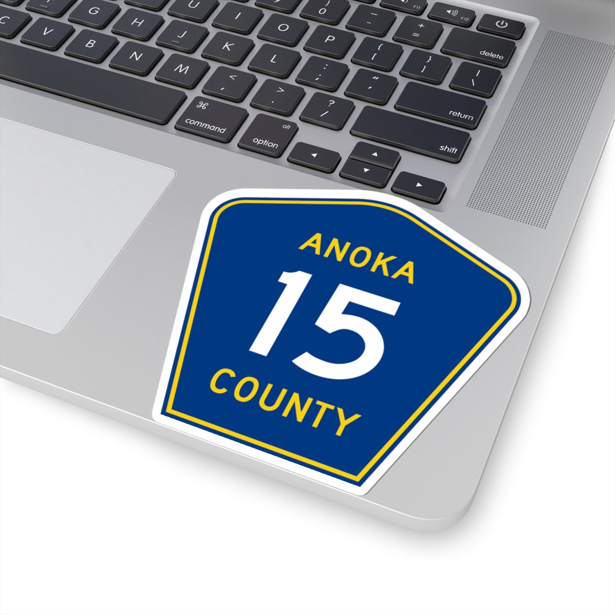 Anoka County 15 (Minnesota) (Road Sign) STICKER Vinyl Kiss-Cut Decal