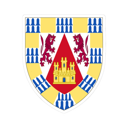 Arms of Henry II of Castile before his accession (Spain) (Coat of Arms) STICKER Vinyl Kiss-Cut Decal