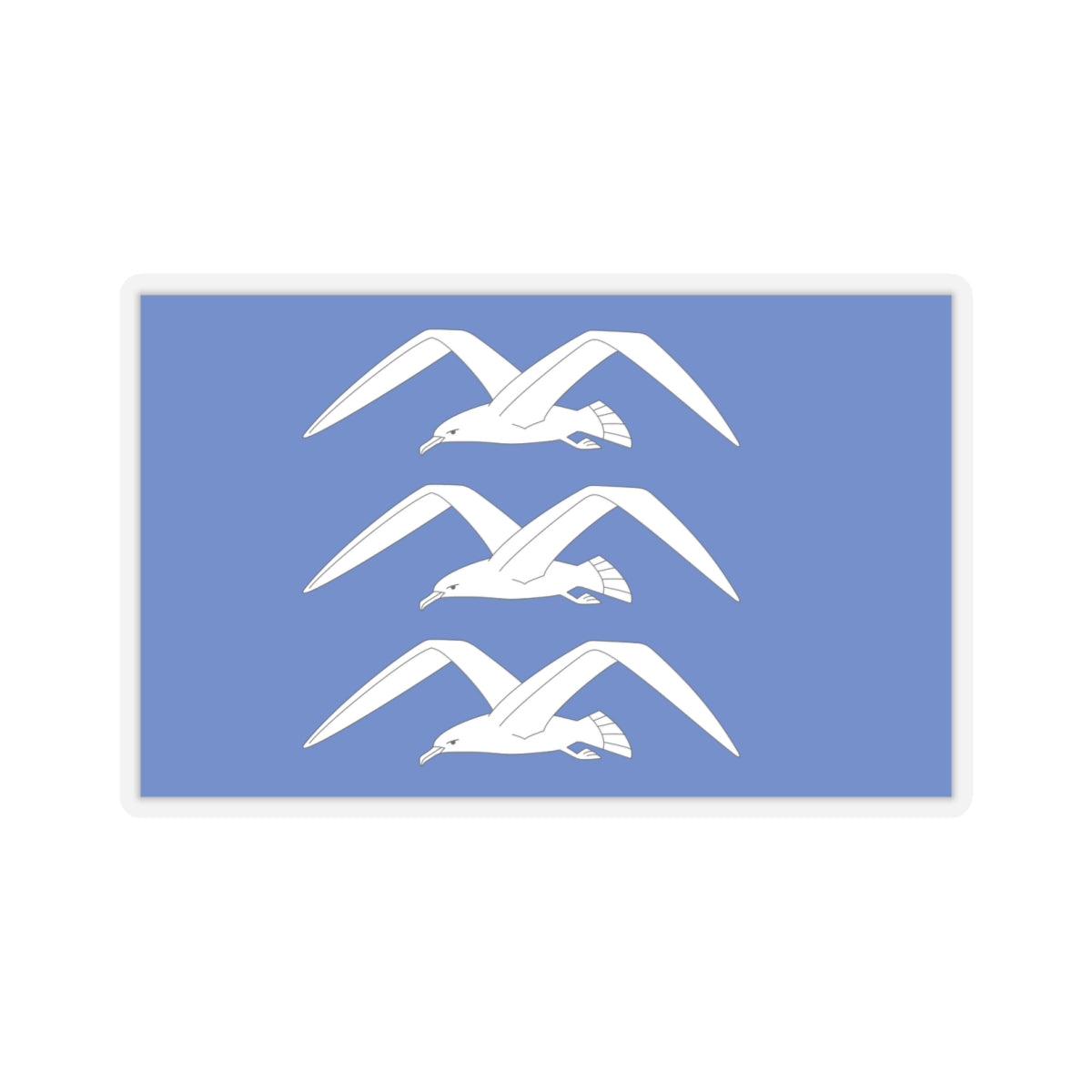 Flag of Haugesund Rogaland Norway - STICKER Vinyl Kiss-Cut Decal