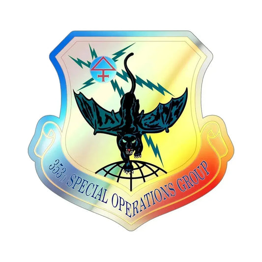 353d Special Operations Group (U.S. Air Force) Holographic STICKER Die-Cut Vinyl Decal 6 Inch Holographic - The Sticker Space