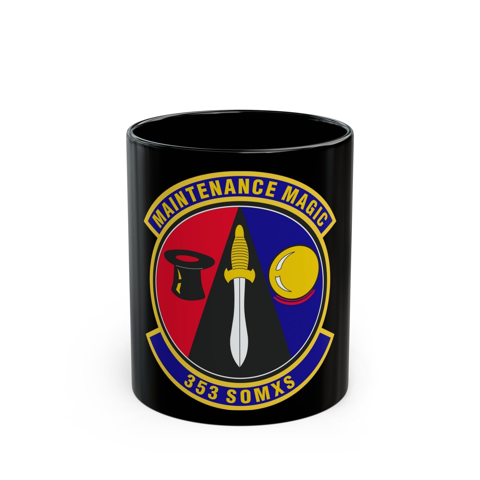 353d Special Operations Maintenance Squadron (U.S. Air Force) Black Coffee Mug-11oz-The Sticker Space