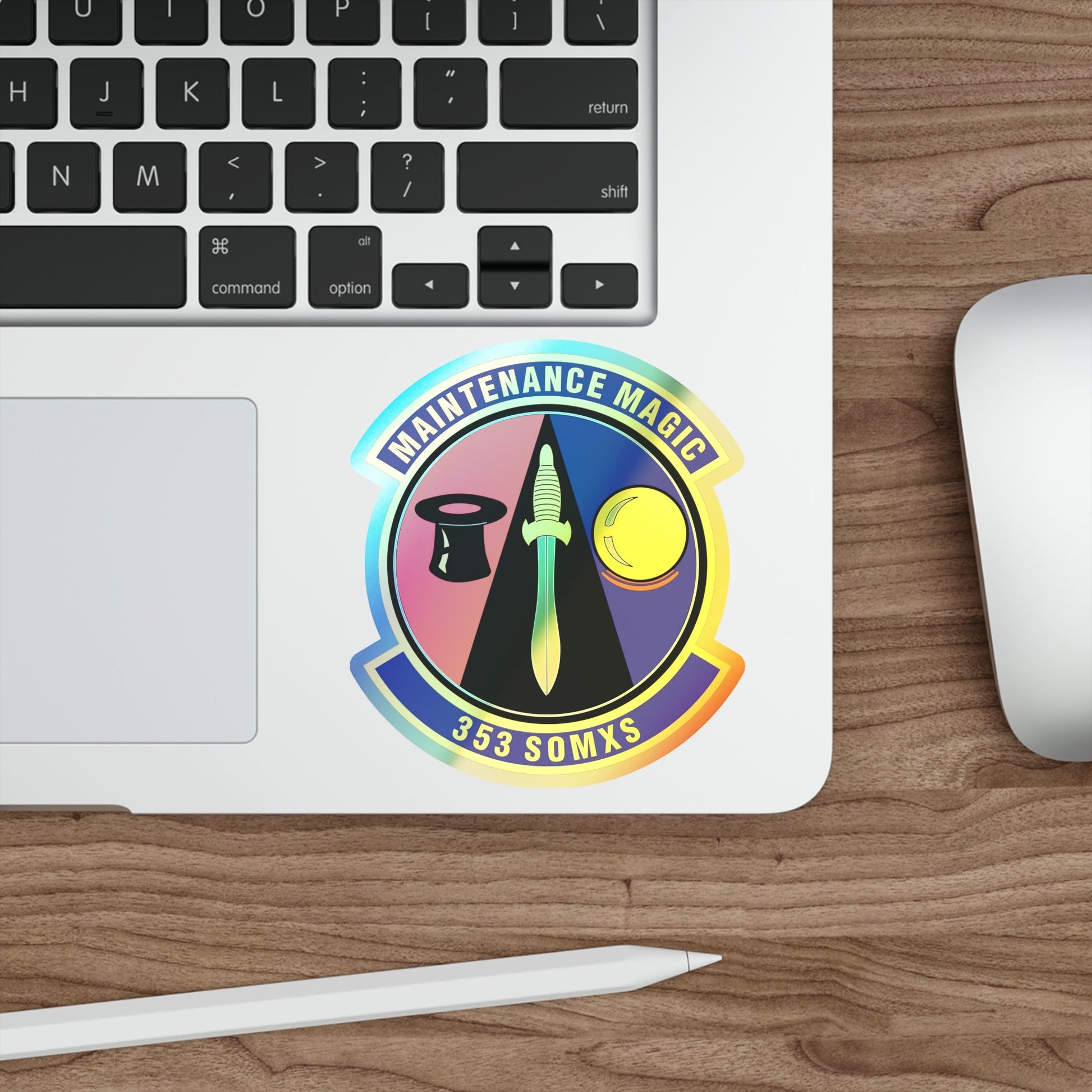 353d Special Operations Maintenance Squadron (U.S. Air Force) Holographic STICKER Die-Cut Vinyl Decal-The Sticker Space