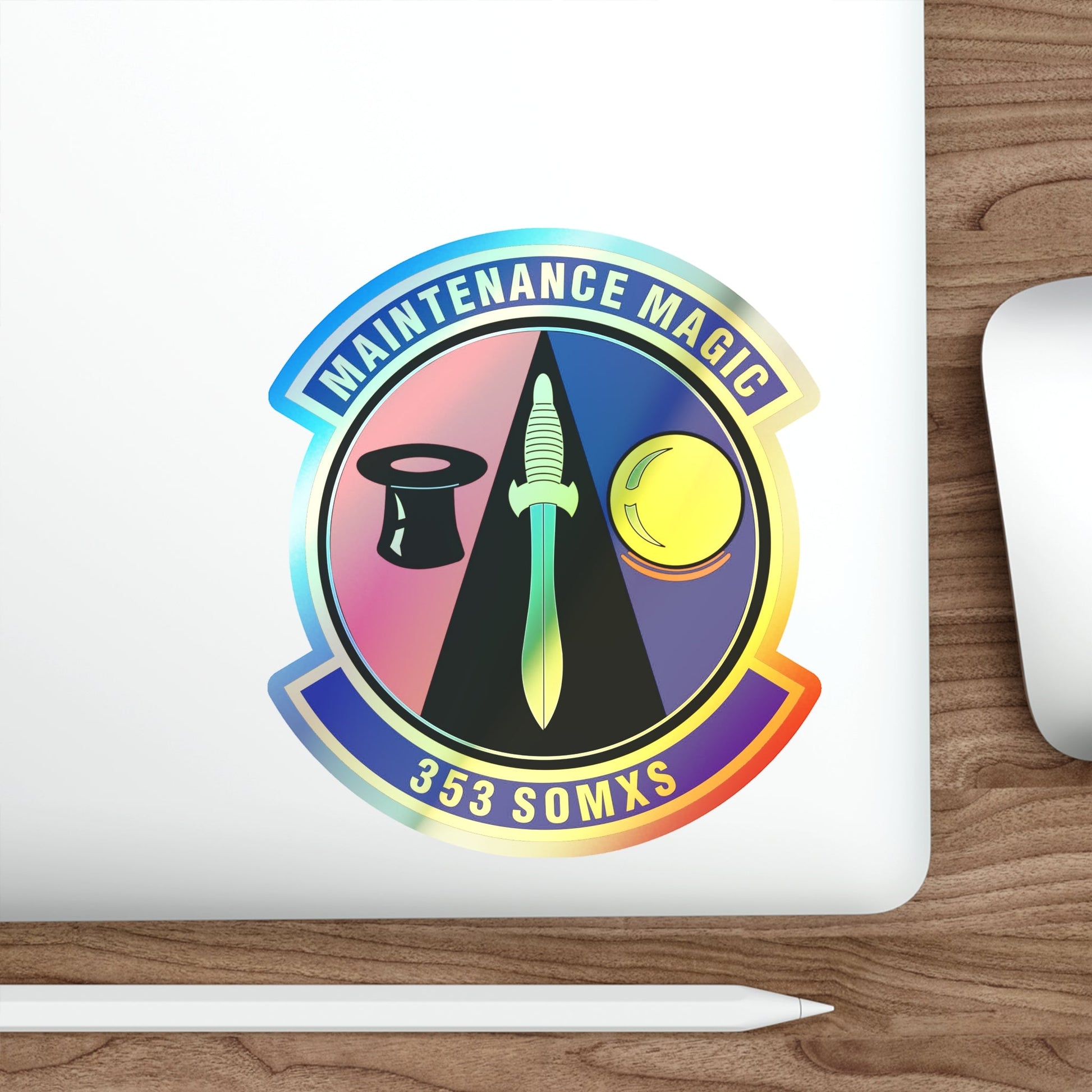 353d Special Operations Maintenance Squadron (U.S. Air Force) Holographic STICKER Die-Cut Vinyl Decal-The Sticker Space