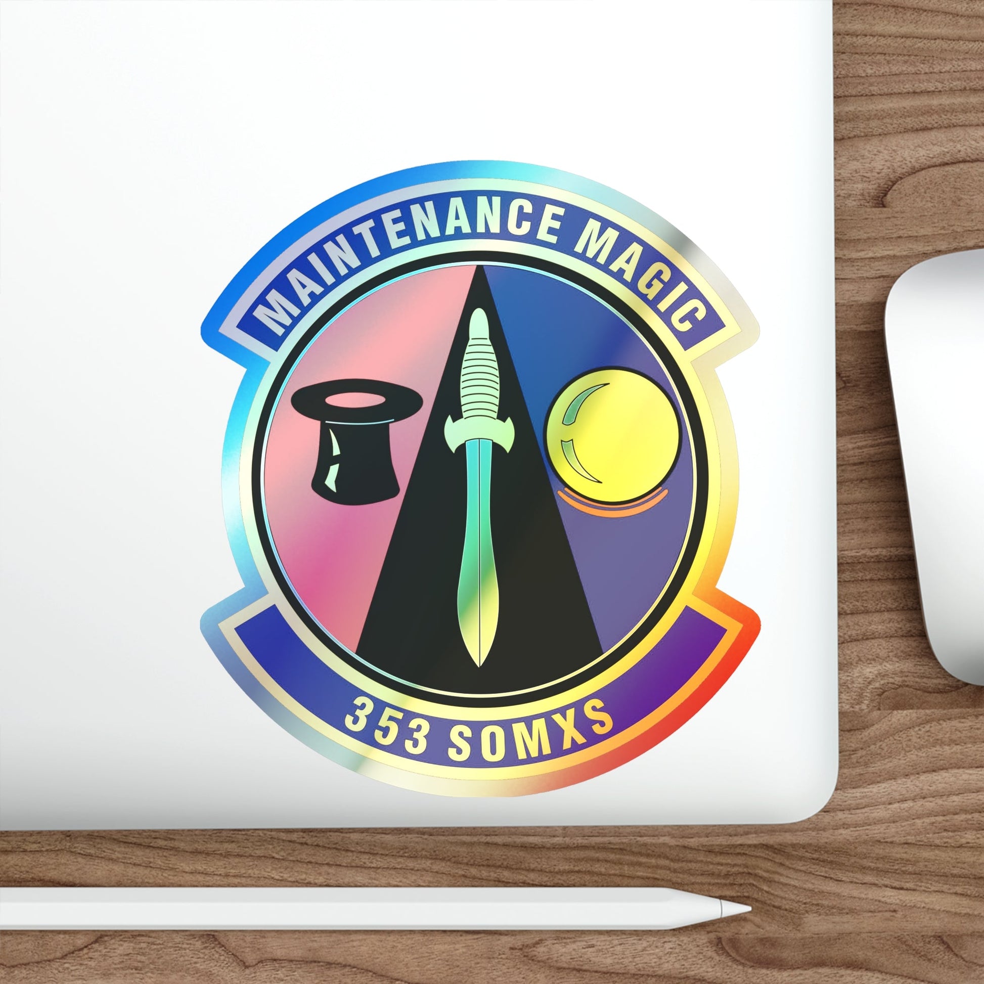 353d Special Operations Maintenance Squadron (U.S. Air Force) Holographic STICKER Die-Cut Vinyl Decal-The Sticker Space