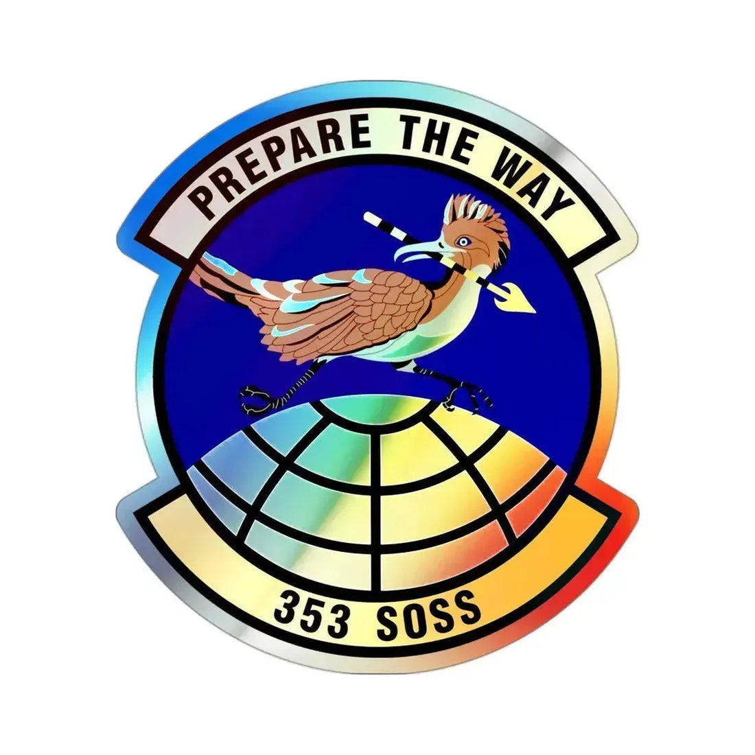 353d Special Operations Support Squadron (U.S. Air Force) Holographic STICKER Die-Cut Vinyl Decal 3 Inch Holographic - The Sticker Space