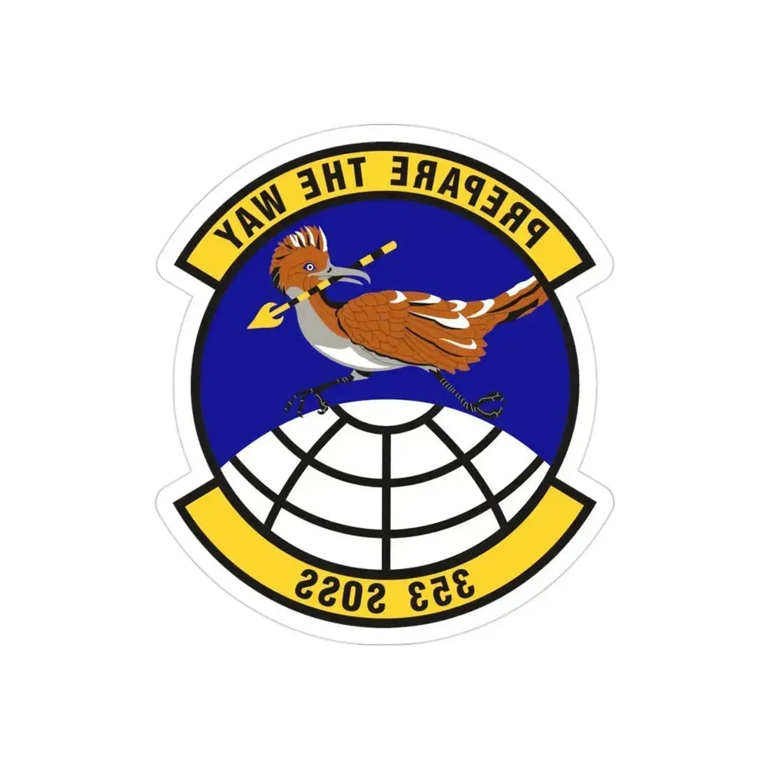 353d Special Operations Support Squadron (U.S. Air Force) REVERSE PRINT Transparent Die-Cut STICKER 3 Inch Die-Cut Transparent - The Sticker Space