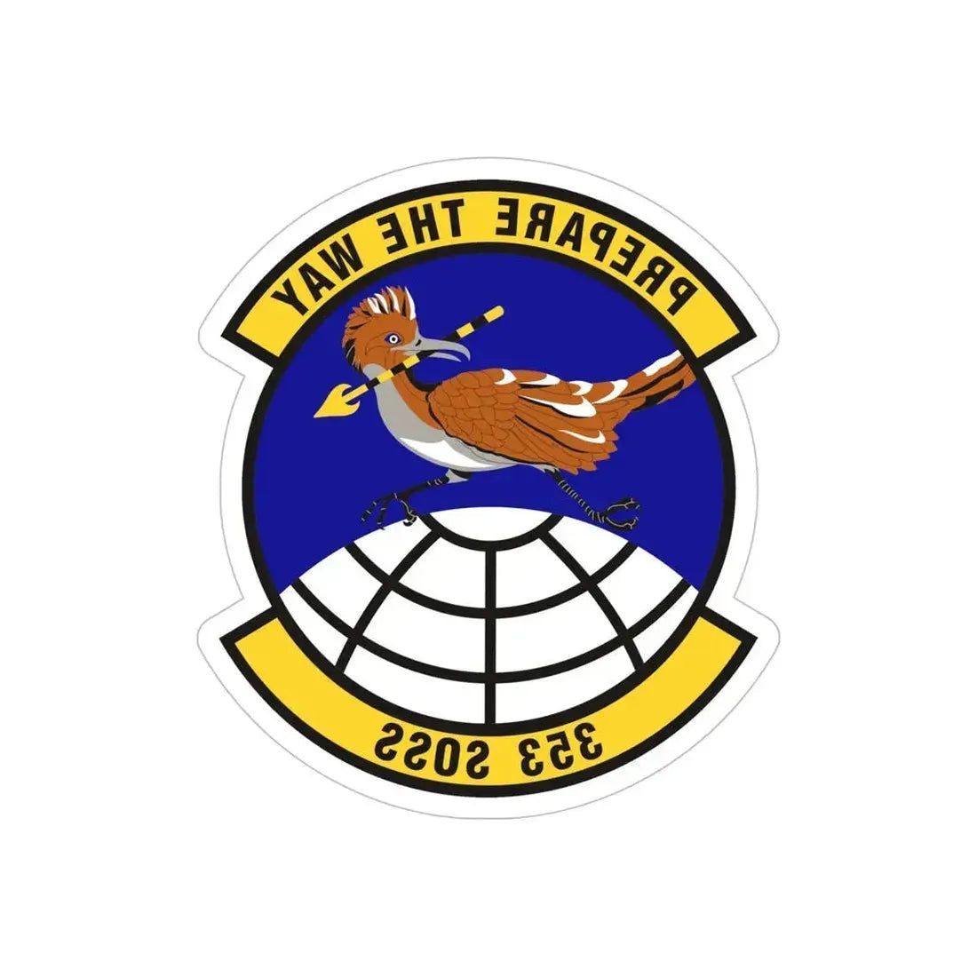 353d Special Operations Support Squadron (U.S. Air Force) REVERSE PRINT Transparent Die-Cut STICKER - The Sticker Space