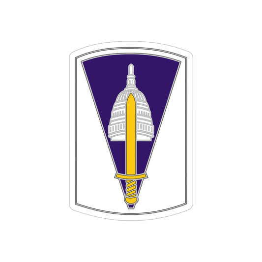 354 Civil Affairs Brigade 2 (U.S. Army) REVERSE PRINT Transparent STICKER-6" × 6"-The Sticker Space