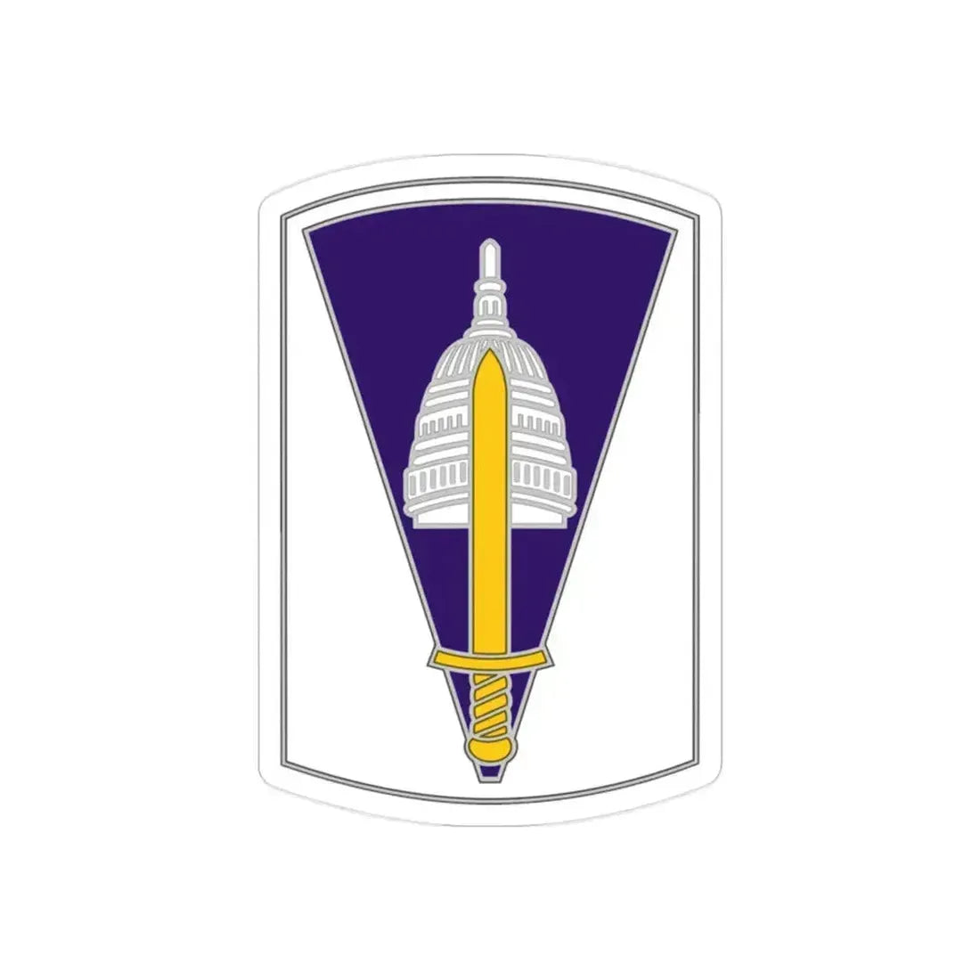 354 Civil Affairs Brigade 2 (U.S. Army) REVERSE PRINT Transparent Die-Cut STICKER 2 Inch Die-Cut Transparent - The Sticker Space