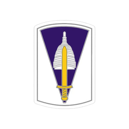 354 Civil Affairs Brigade 2 (U.S. Army) REVERSE PRINT Transparent Die-Cut STICKER 2 Inch Die-Cut Transparent - The Sticker Space