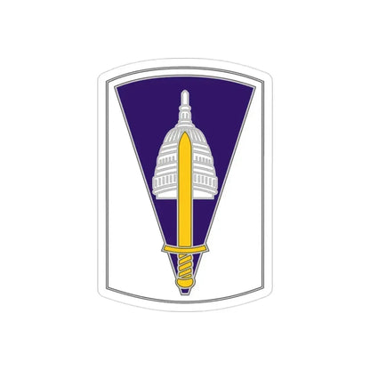 354 Civil Affairs Brigade 2 (U.S. Army) REVERSE PRINT Transparent Die-Cut STICKER 3 Inch Die-Cut Transparent - The Sticker Space