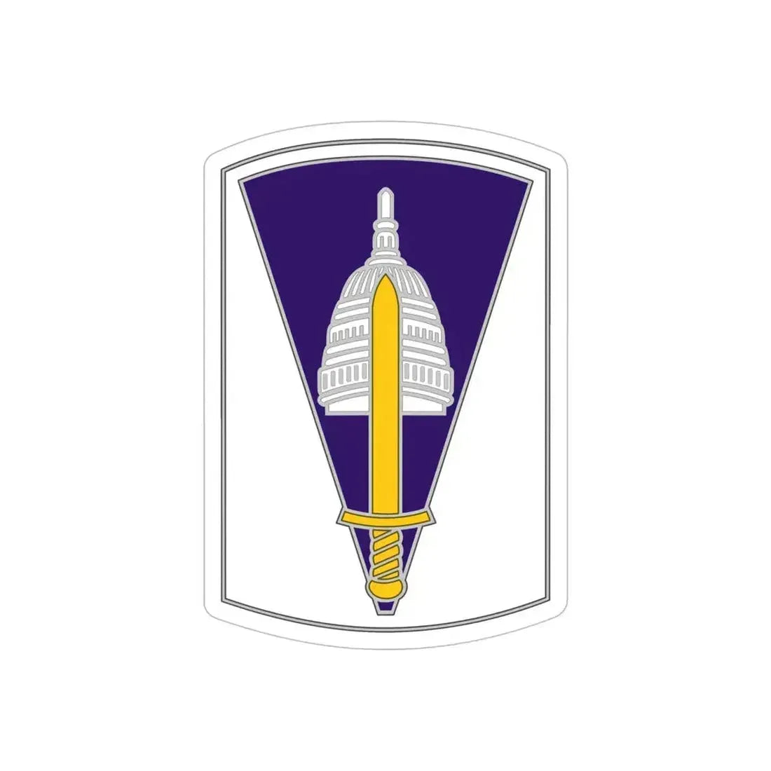 354 Civil Affairs Brigade 2 (U.S. Army) REVERSE PRINT Transparent Die-Cut STICKER 6 Inch Die-Cut Transparent - The Sticker Space