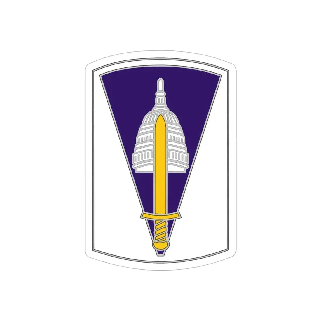 354 Civil Affairs Brigade 2 (U.S. Army) REVERSE PRINT Transparent Die-Cut STICKER - The Sticker Space