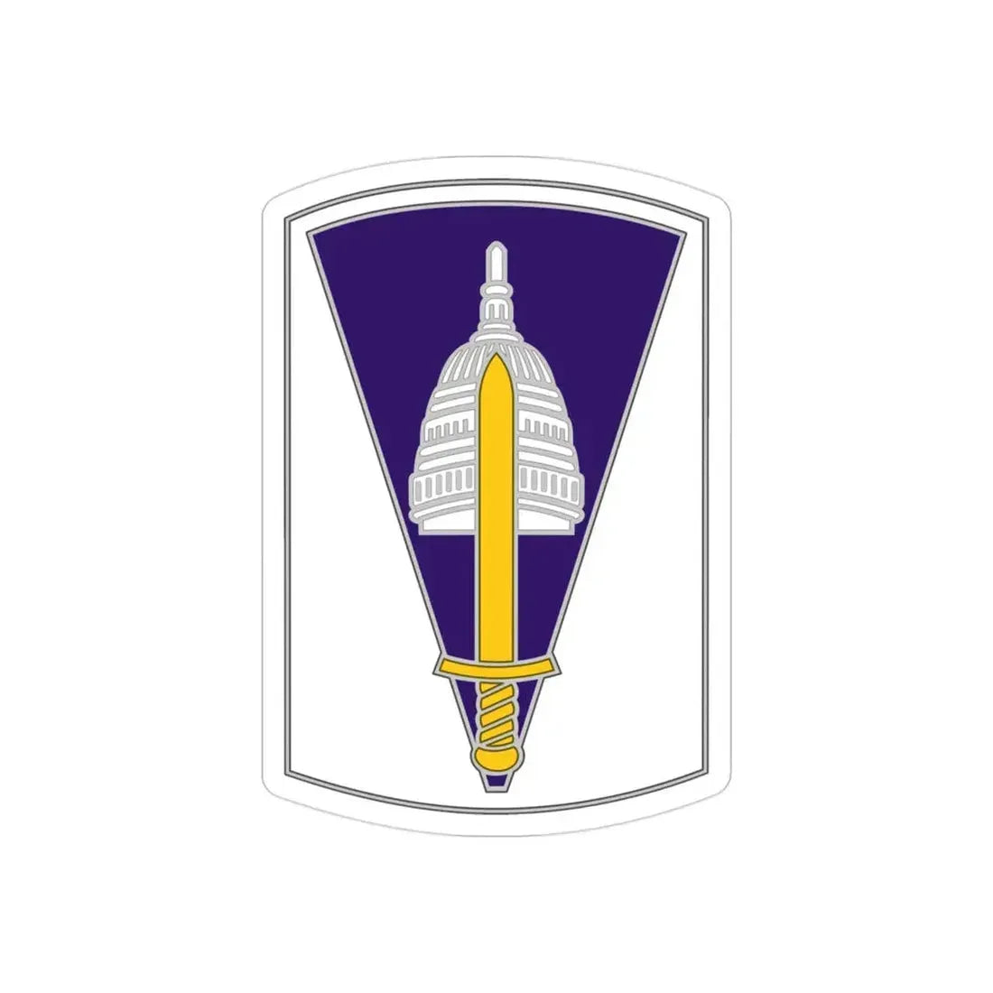 354 Civil Affairs Brigade 2 (U.S. Army) REVERSE PRINT Transparent Die-Cut STICKER - The Sticker Space