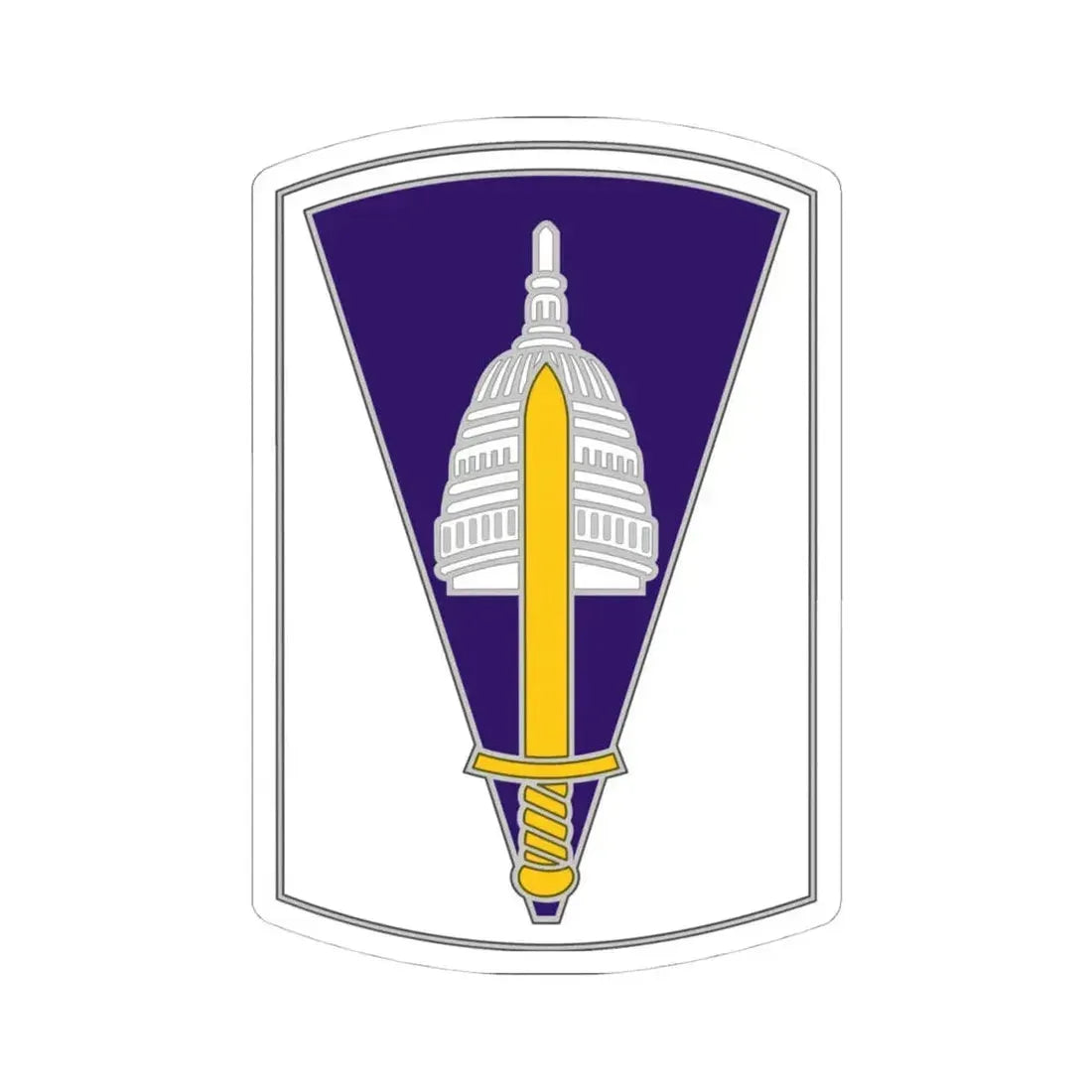 354 Civil Affairs Brigade 2 (U.S. Army) STICKER Vinyl Kiss-Cut Decal 4 Inch White - The Sticker Space