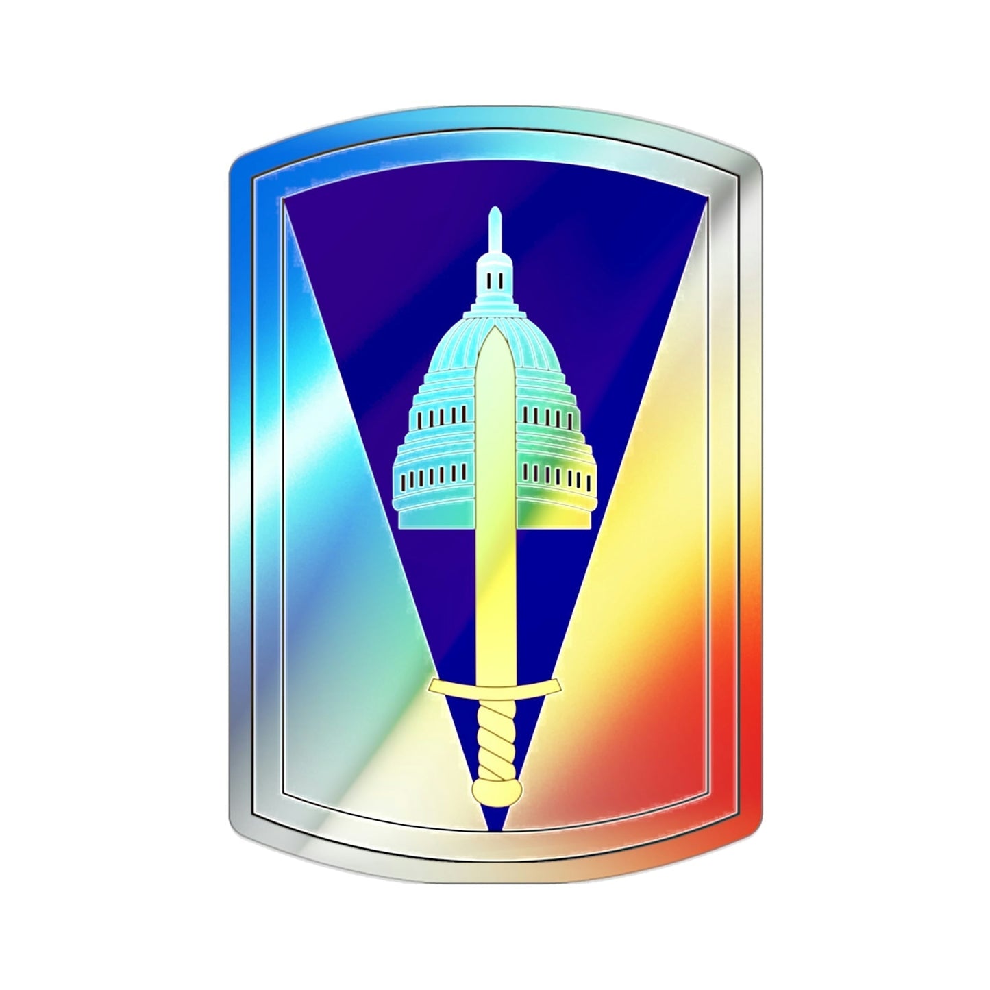 354 Civil Affairs Brigade (U.S. Army) Holographic STICKER Die-Cut Vinyl Decal-2 Inch-The Sticker Space