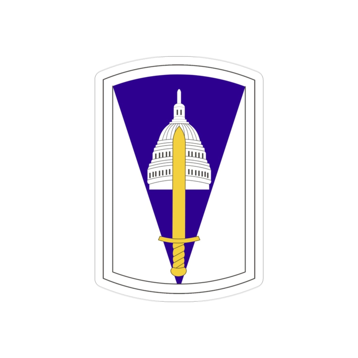 354 Civil Affairs Brigade (U.S. Army) REVERSE PRINT Transparent STICKER-2" × 2"-The Sticker Space