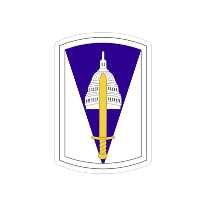 354 Civil Affairs Brigade (U.S. Army) REVERSE PRINT Transparent STICKER-3" × 3"-The Sticker Space