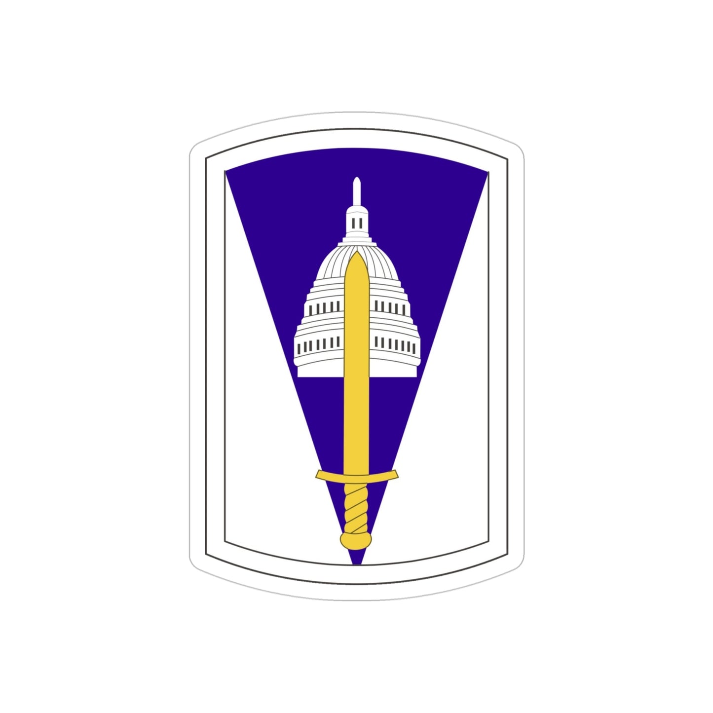 354 Civil Affairs Brigade (U.S. Army) REVERSE PRINT Transparent STICKER-4 Inch-The Sticker Space