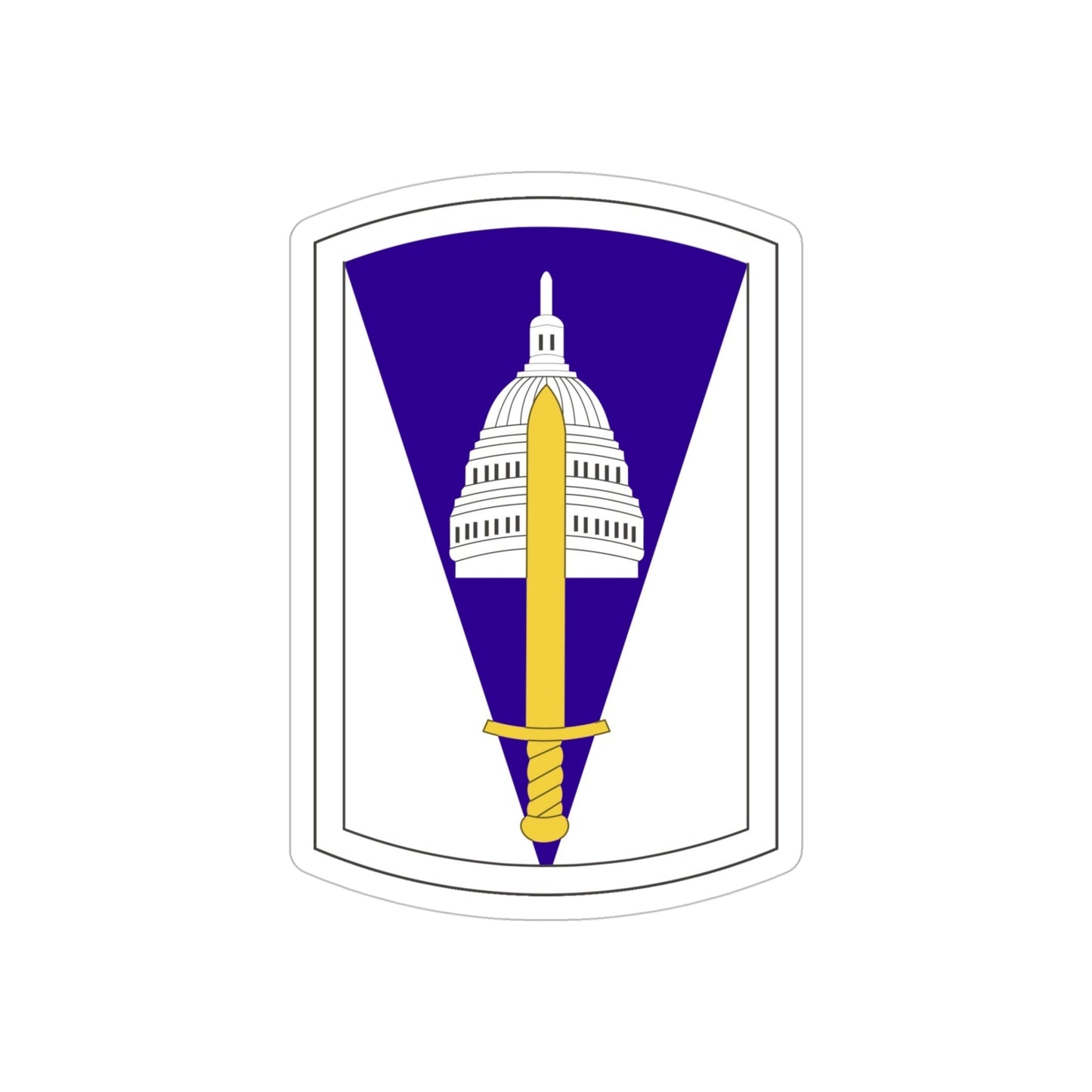 354 Civil Affairs Brigade (U.S. Army) REVERSE PRINT Transparent STICKER-5 Inch-The Sticker Space