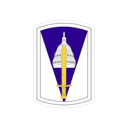 354 Civil Affairs Brigade (U.S. Army) REVERSE PRINT Transparent Die-Cut STICKER 2 Inch Die-Cut Transparent - The Sticker Space