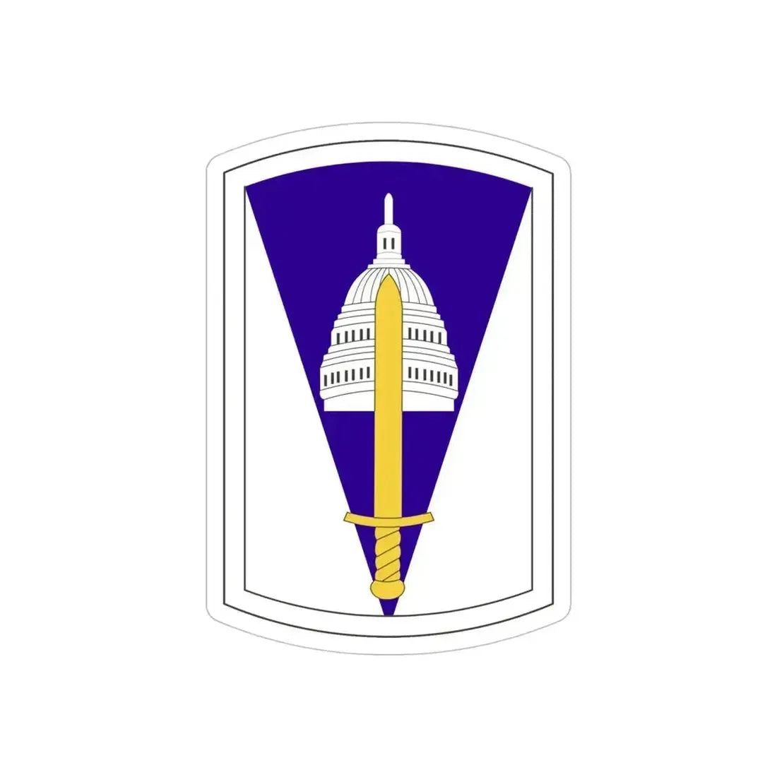 354 Civil Affairs Brigade (U.S. Army) REVERSE PRINT Transparent Die-Cut STICKER 5 Inch Die-Cut Transparent - The Sticker Space