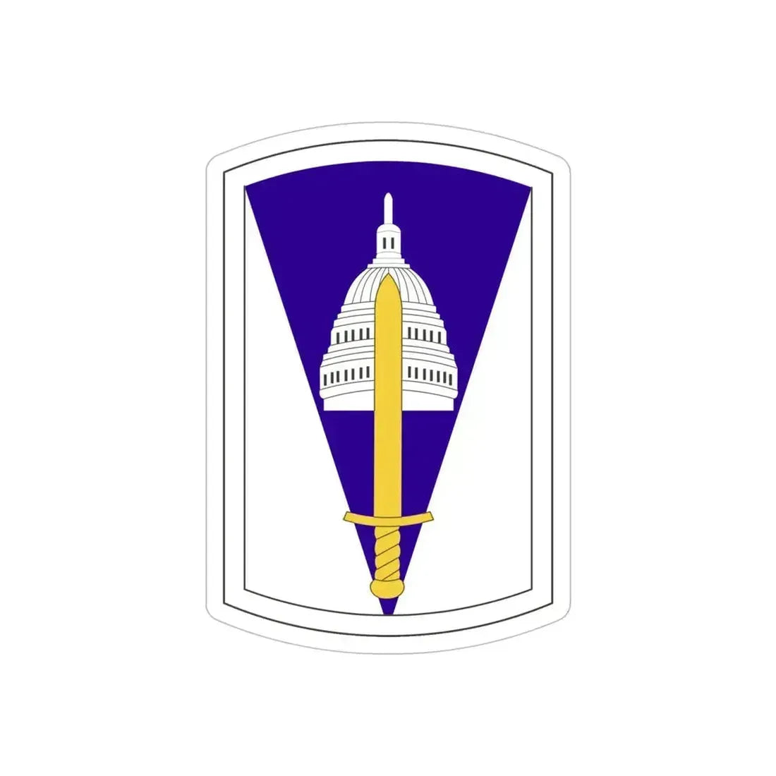 354 Civil Affairs Brigade (U.S. Army) REVERSE PRINT Transparent Die-Cut STICKER 6 Inch Die-Cut Transparent - The Sticker Space