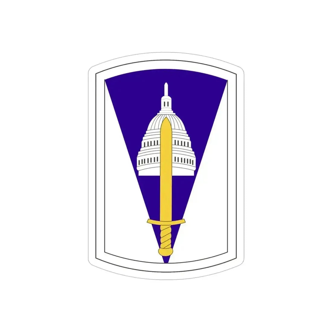 354 Civil Affairs Brigade (U.S. Army) REVERSE PRINT Transparent Die-Cut STICKER - The Sticker Space