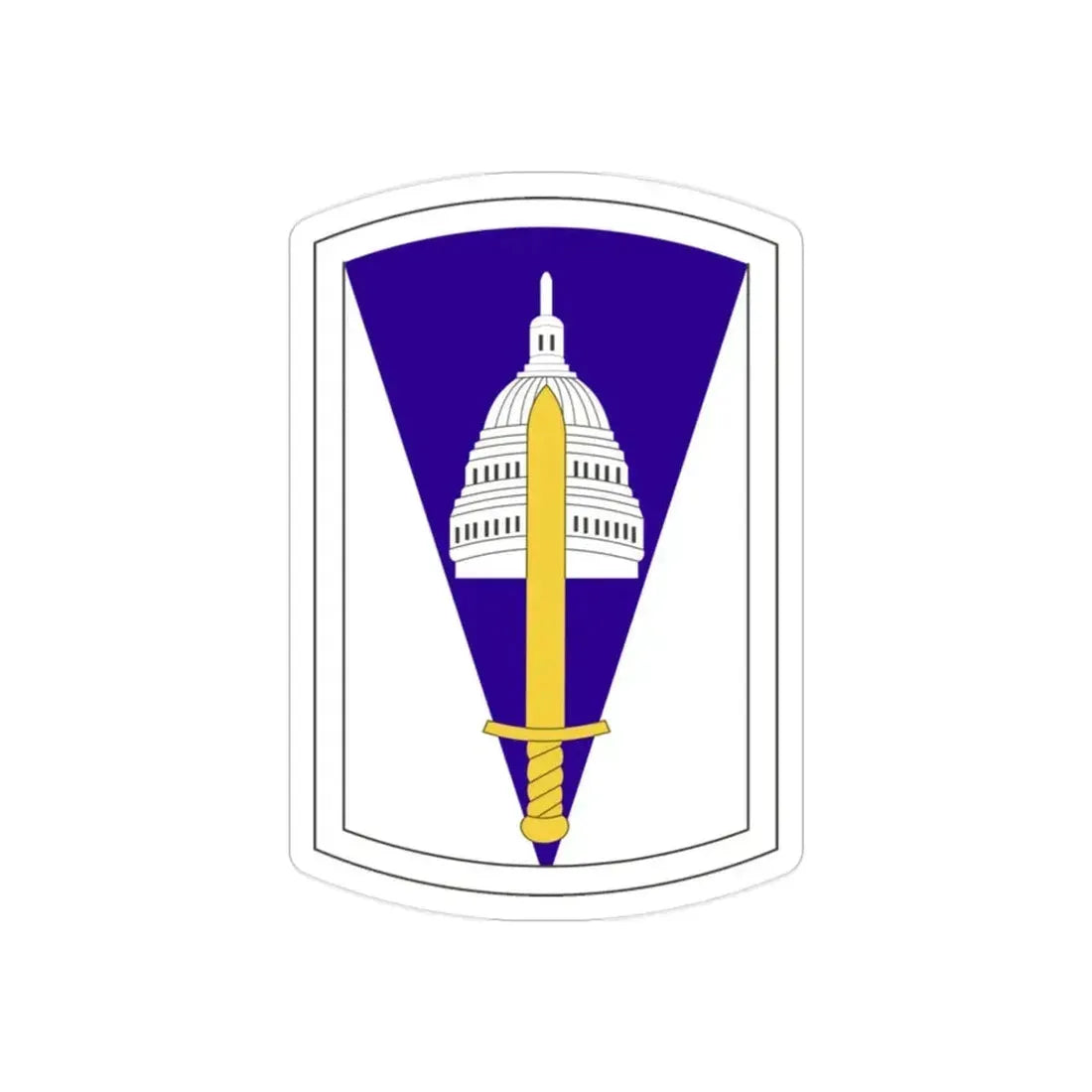 354 Civil Affairs Brigade (U.S. Army) REVERSE PRINT Transparent Die-Cut STICKER - The Sticker Space