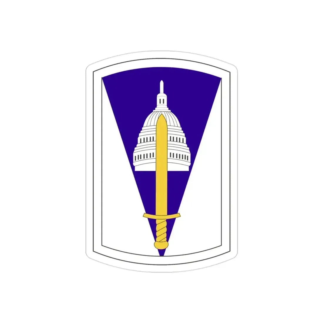 354 Civil Affairs Brigade (U.S. Army) REVERSE PRINT Transparent Die-Cut STICKER - The Sticker Space