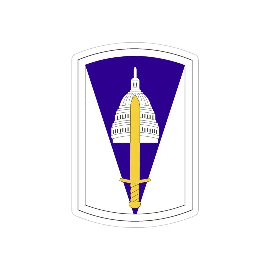 354 Civil Affairs Brigade (U.S. Army) REVERSE PRINT Transparent Die-Cut STICKER - The Sticker Space