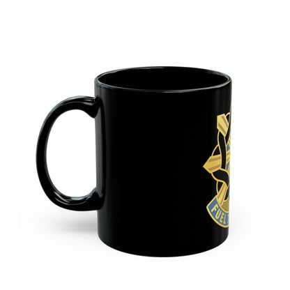 354 Quartermaster Group (U.S. Army) Black Coffee Mug-The Sticker Space