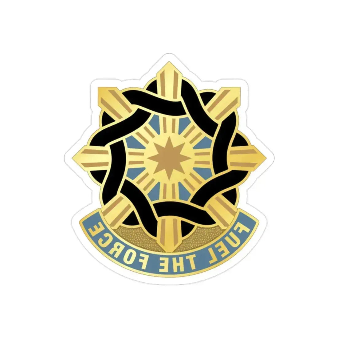 354 Quartermaster Group (U.S. Army) REVERSE PRINT Transparent Die-Cut STICKER 2 Inch Die-Cut Transparent - The Sticker Space