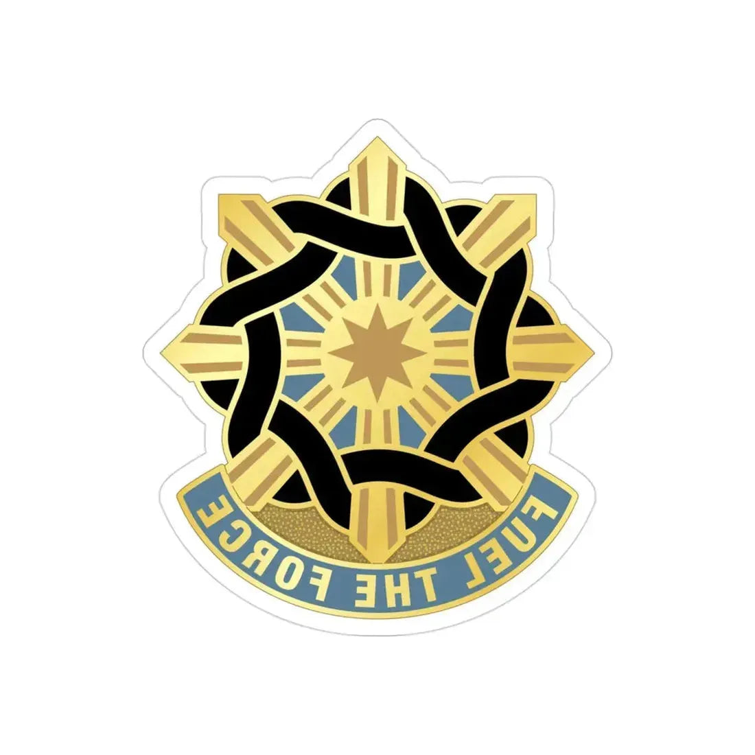 354 Quartermaster Group (U.S. Army) REVERSE PRINT Transparent Die-Cut STICKER - The Sticker Space