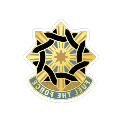 354 Quartermaster Group (U.S. Army) REVERSE PRINT Transparent Die-Cut STICKER - The Sticker Space