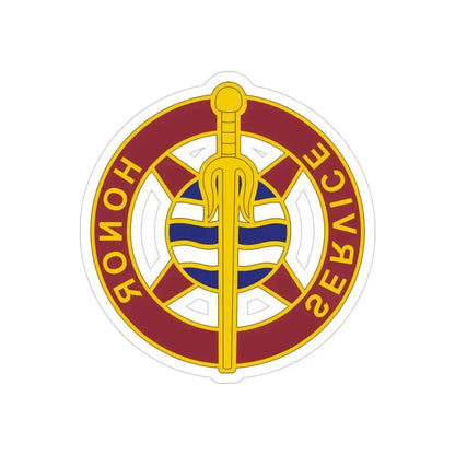 354 Transportation Battalion (U.S. Army) REVERSE PRINT Transparent Die-Cut STICKER 4 Inch Die-Cut Transparent - The Sticker Space