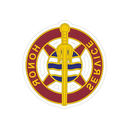 354 Transportation Battalion (U.S. Army) REVERSE PRINT Transparent Die-Cut STICKER - The Sticker Space