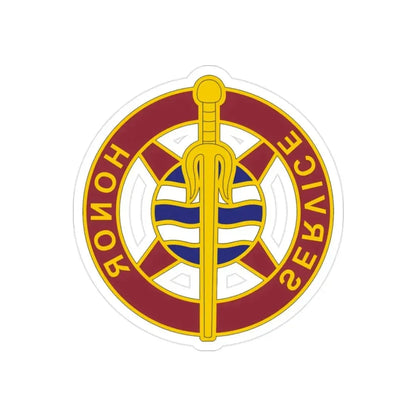 354 Transportation Battalion (U.S. Army) REVERSE PRINT Transparent Die-Cut STICKER - The Sticker Space